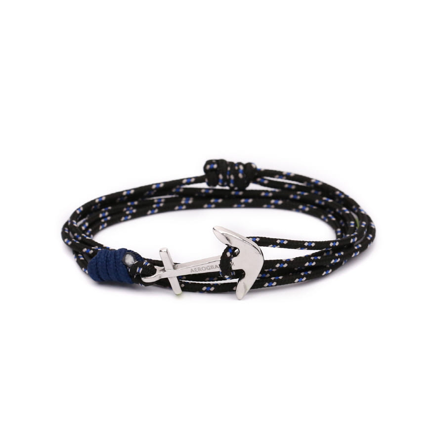 Mini Anchor Bracelet &amp; Necklace - Midnight Black